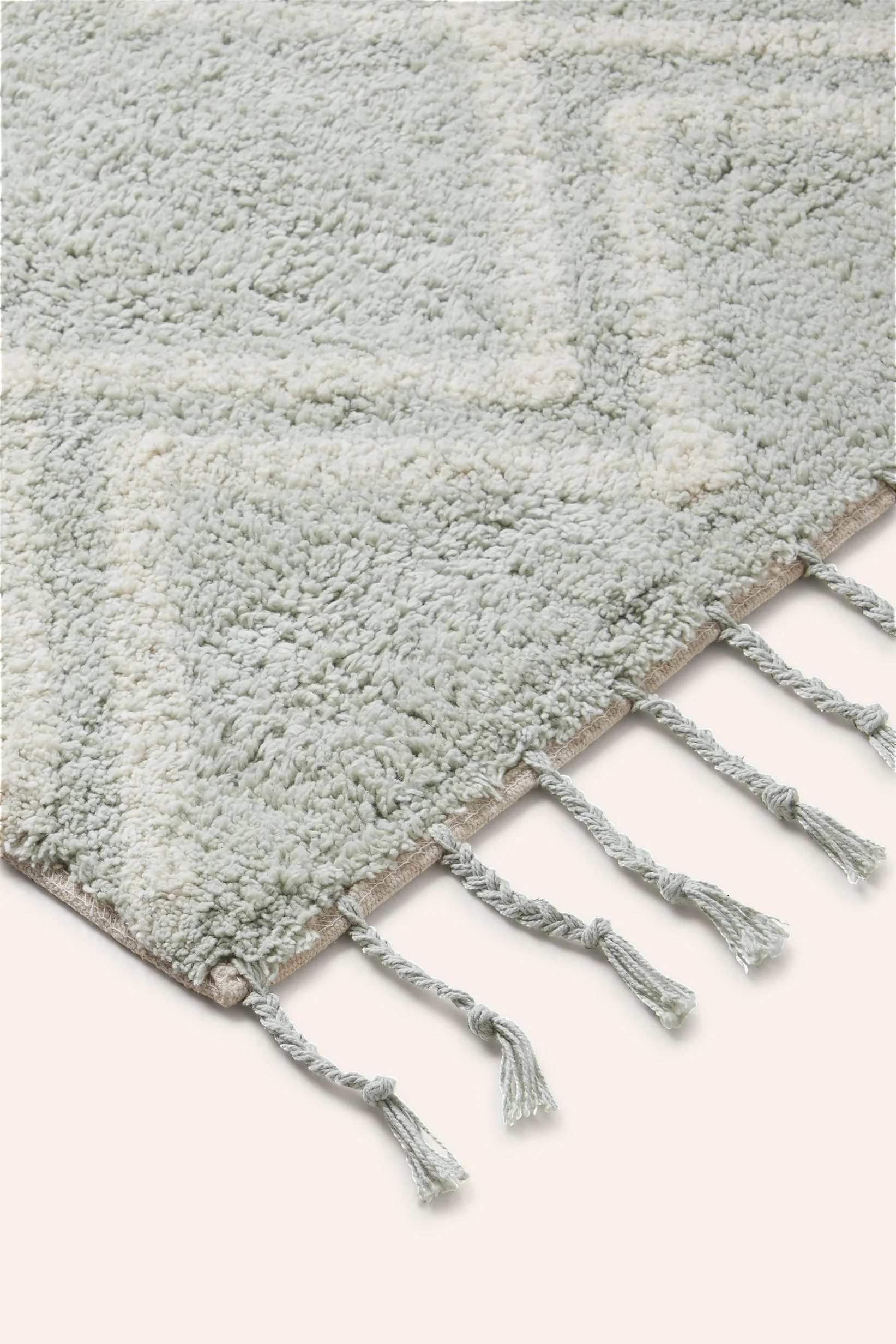 Alfombra de baño en tufting turquesa Fauve - Image 3