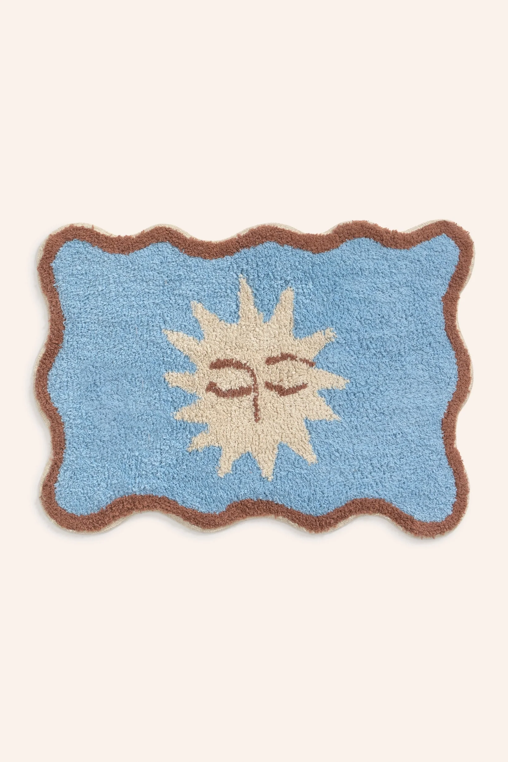 Alfombra de baño ilustrada en azul Camp - Image 4