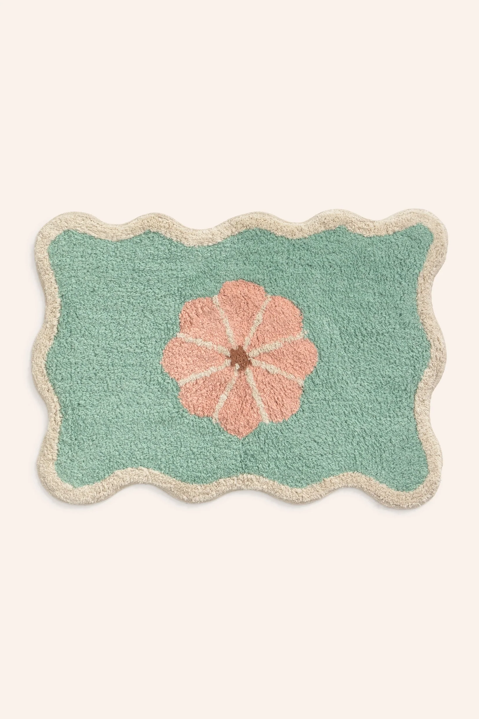 Alfombra de baño ilustrada en verde Camp - Image 4