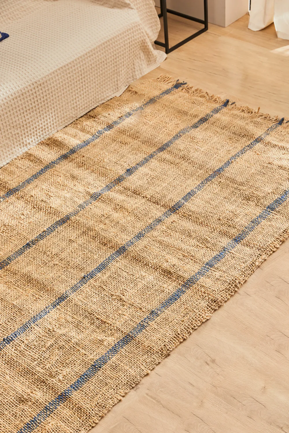 Alfombra de yute natural con yute teñido Carlo - Image 8