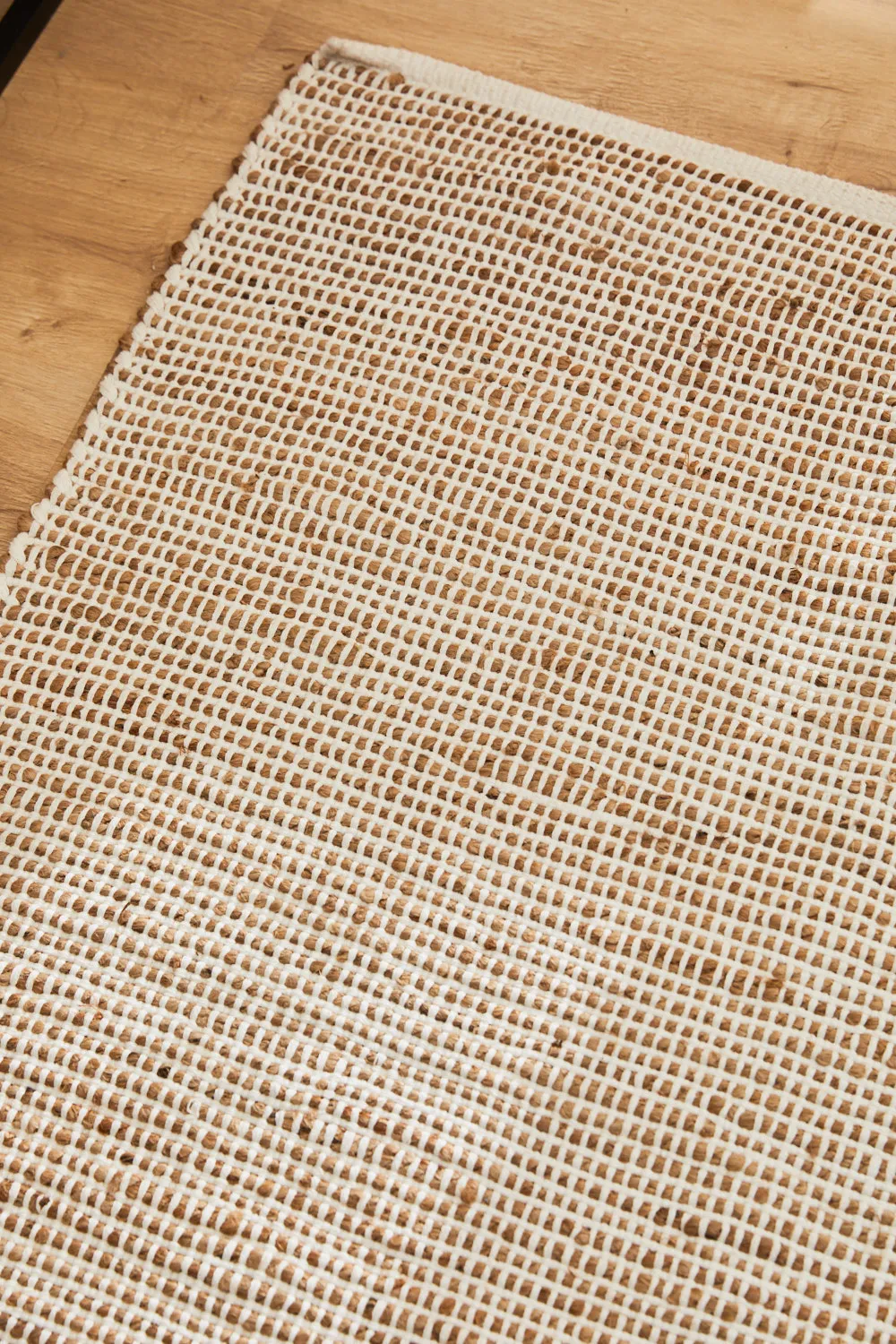 Alfombra de yute y algodón crudo West - Image 10
