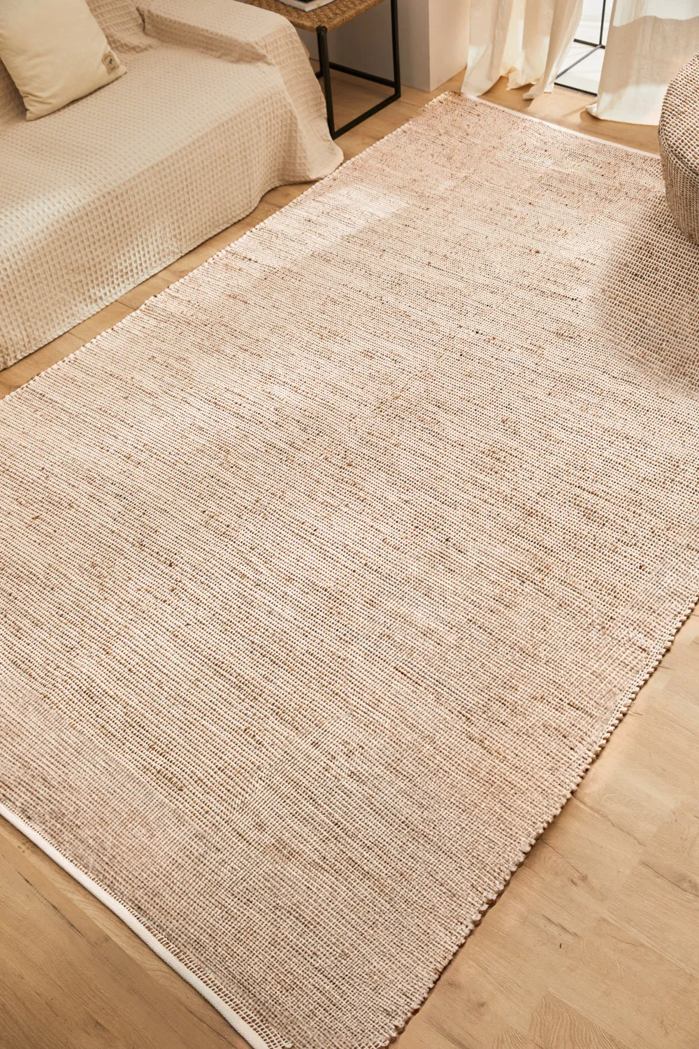 Alfombra de yute y algodón crudo West - Image 13
