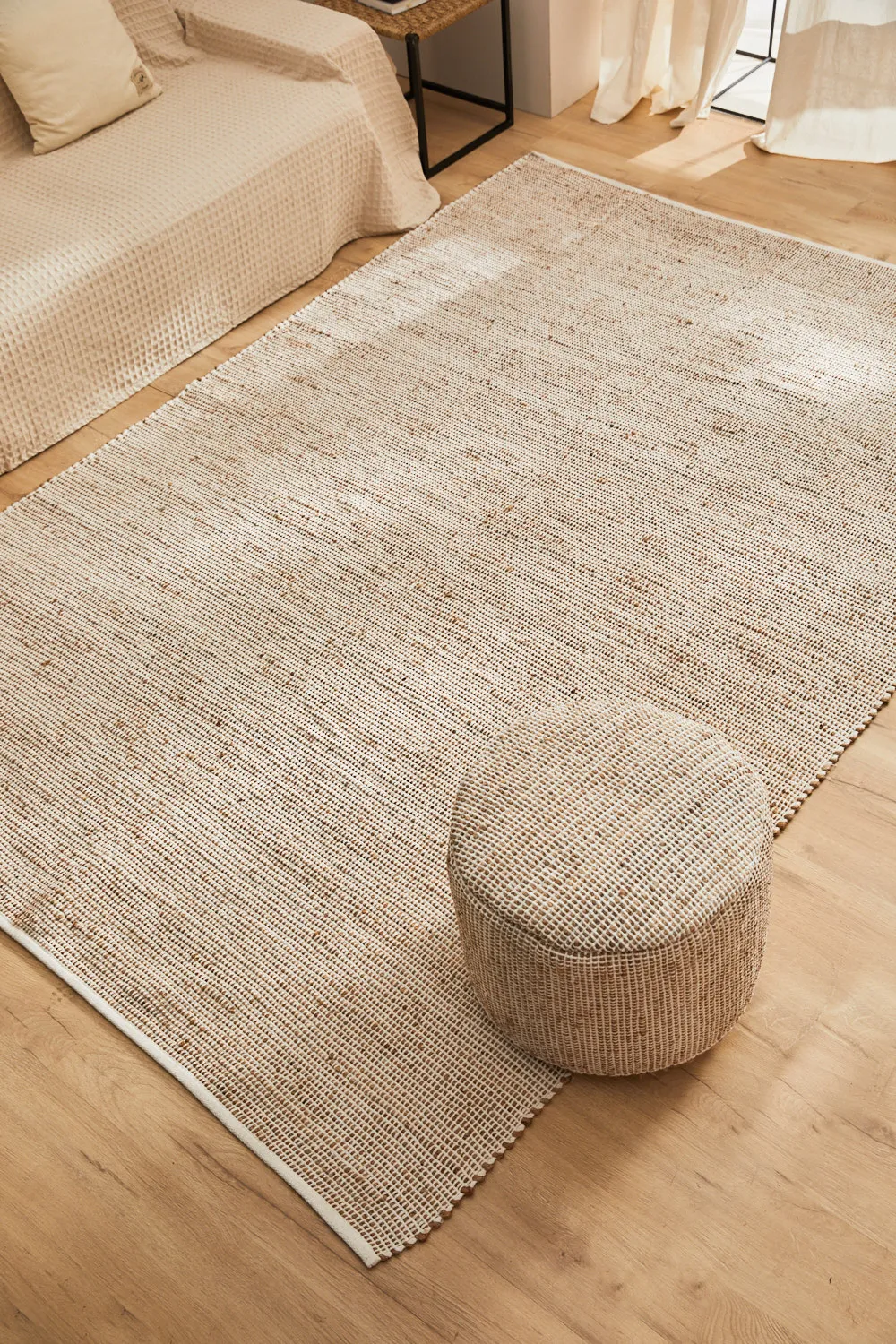 Alfombra de yute y algodón crudo West - Image 9