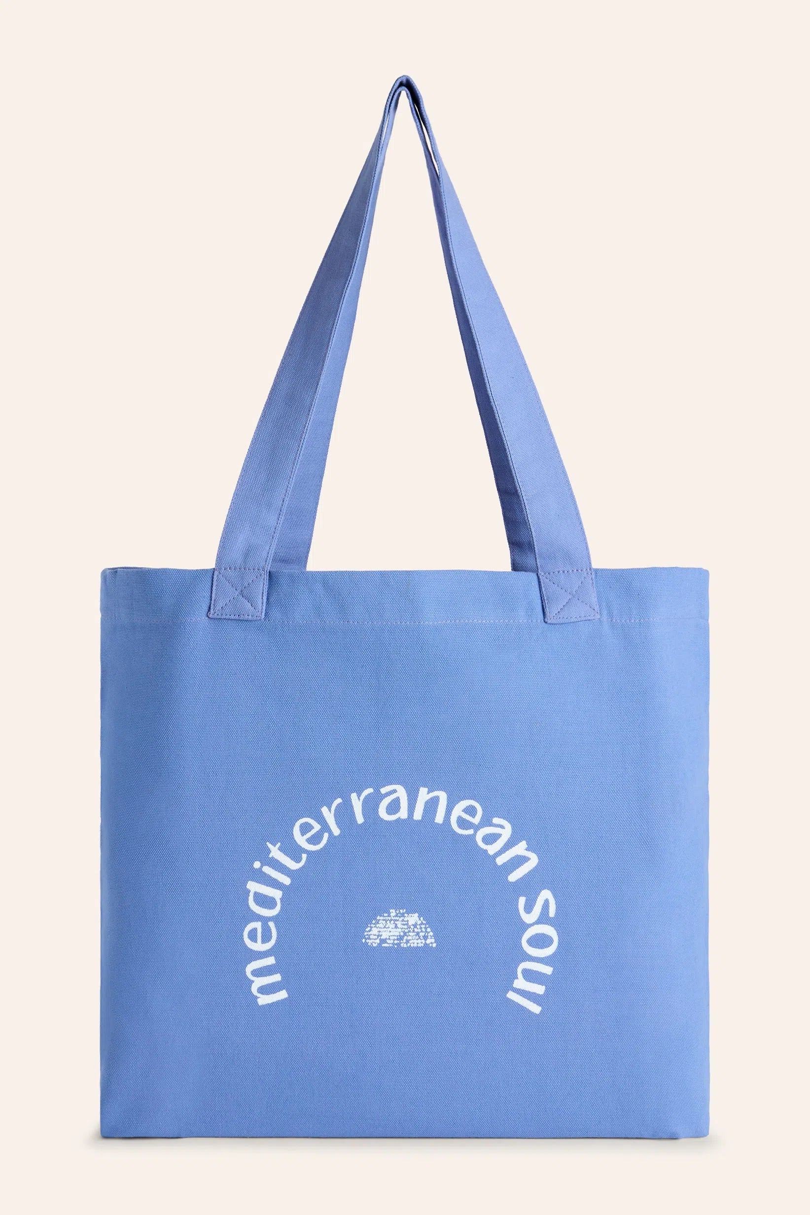 Bolsa tote de algodón azul Rambla - Image 3