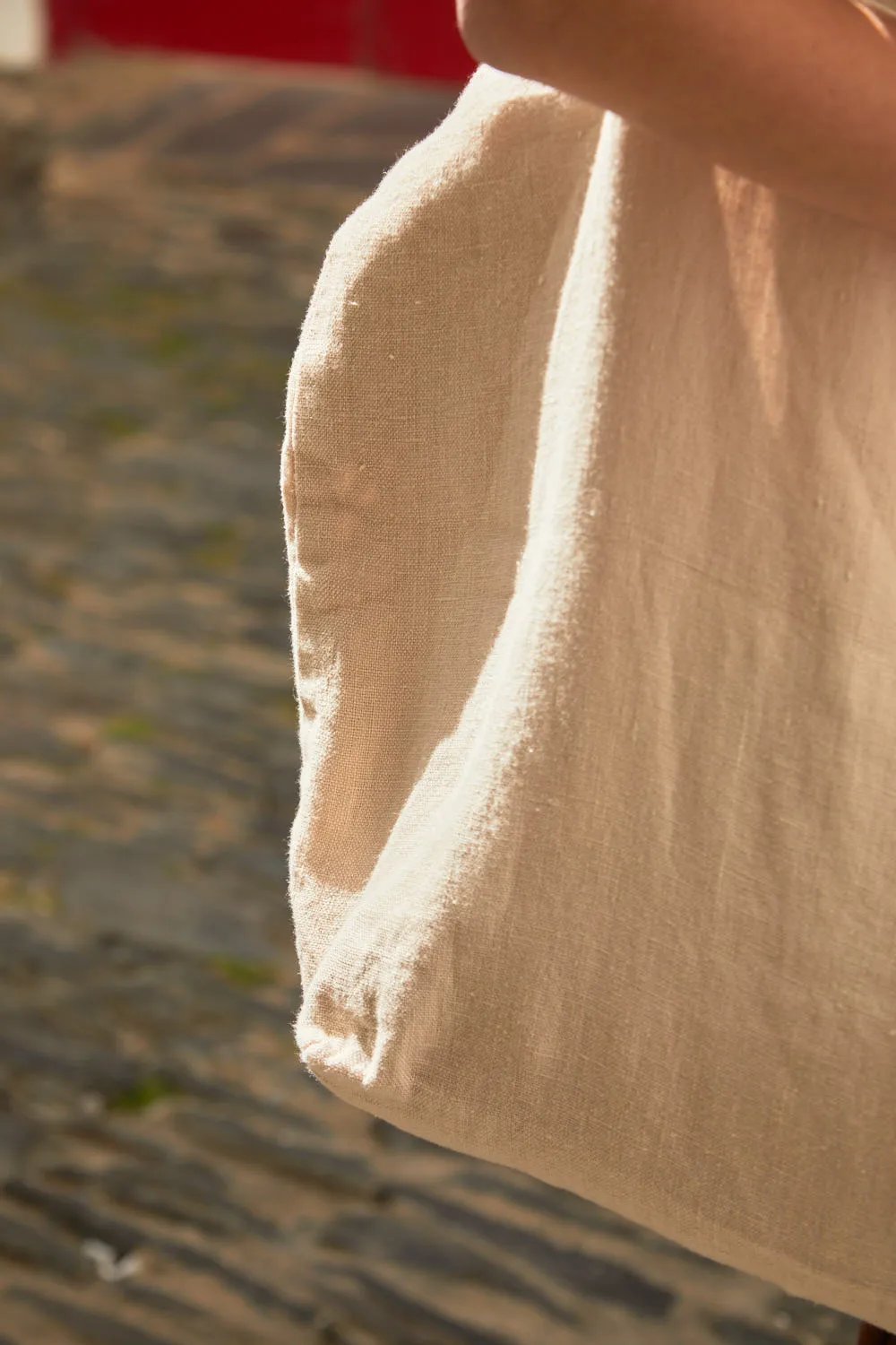 Bolso shopper de lino natural Lino - Image 4