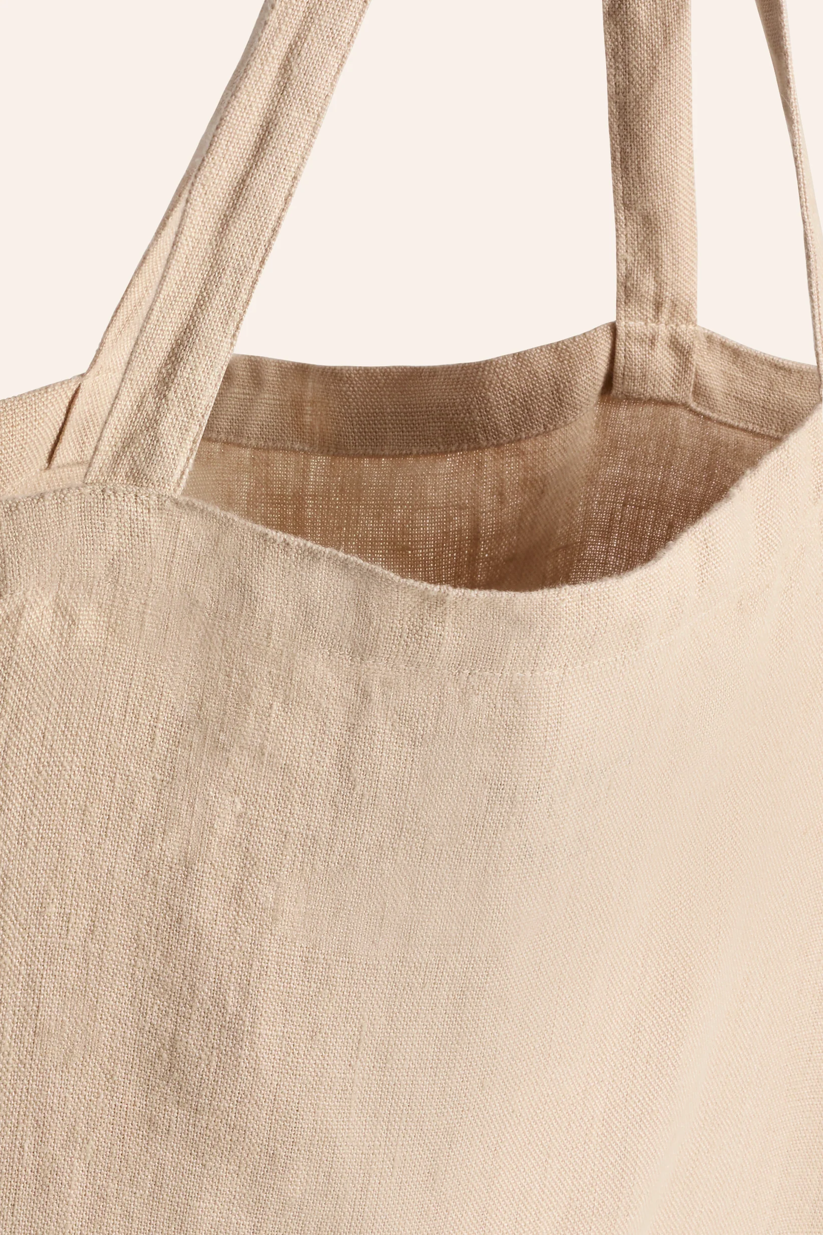 Bolso shopper de lino natural Lino - Image 6