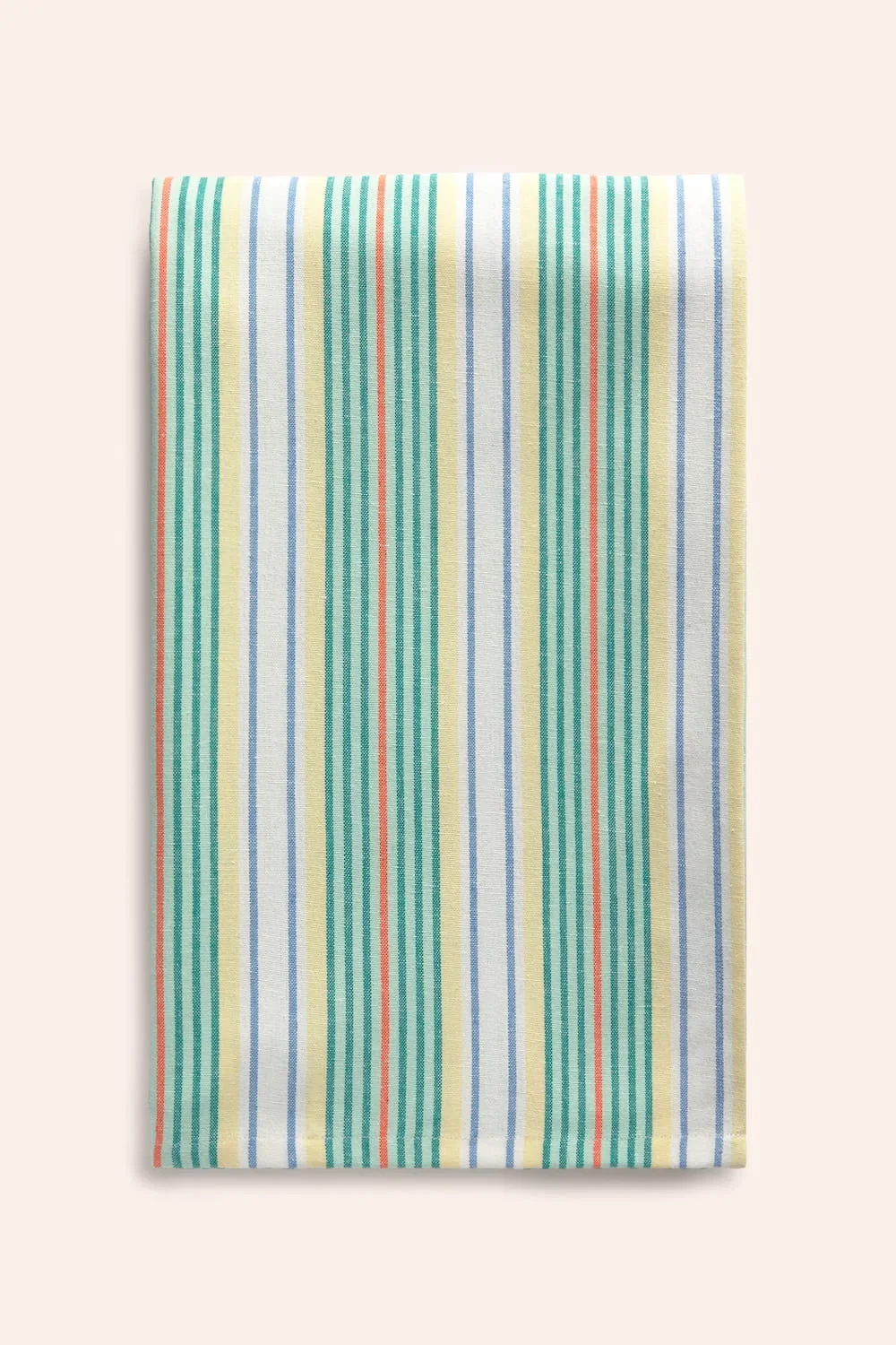 Colcha de algodón reciclado a rayas turquesas Haiti - Image 4