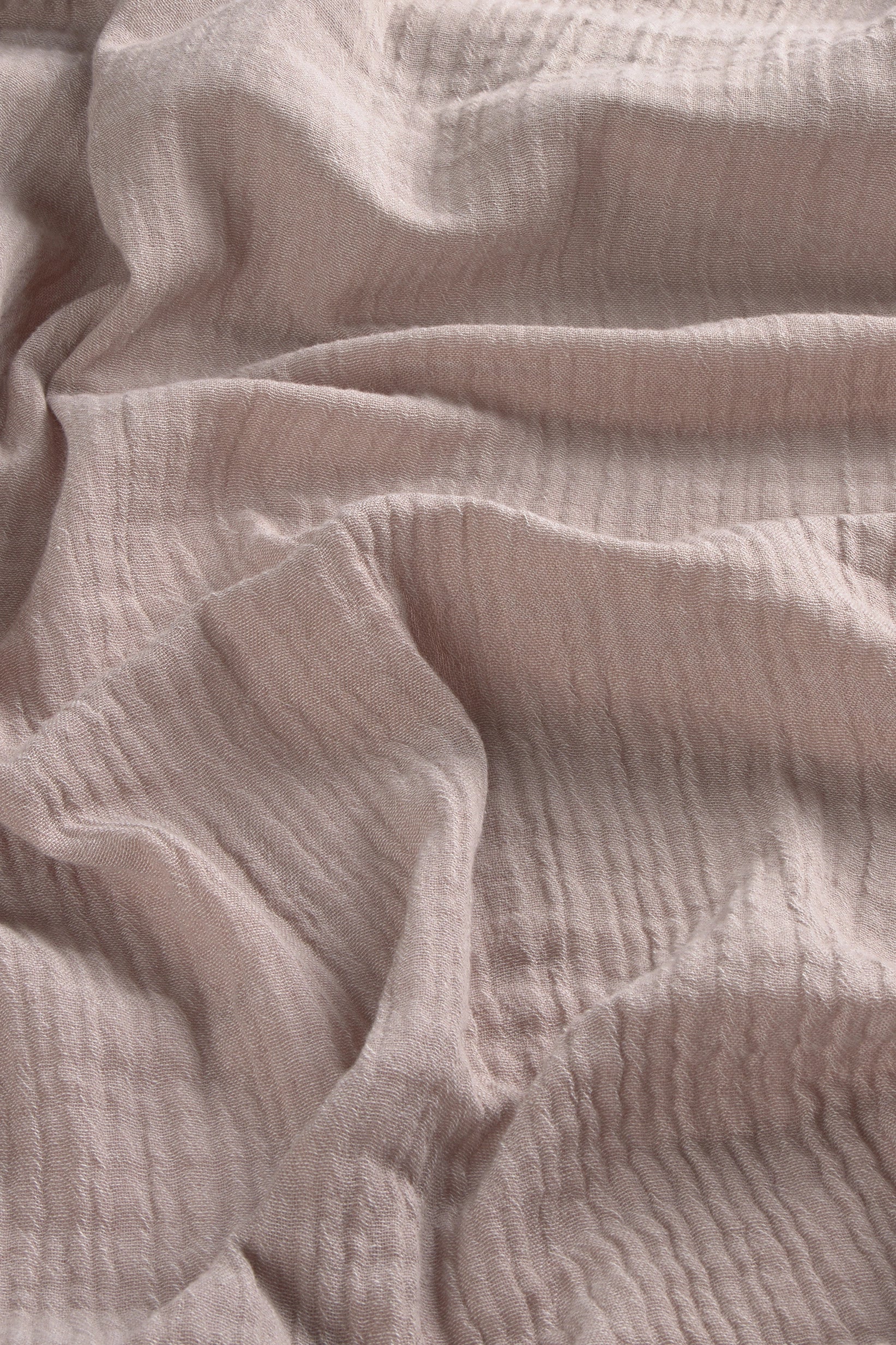Colcha de muselina de algodón en color piedra Layer - Image 6