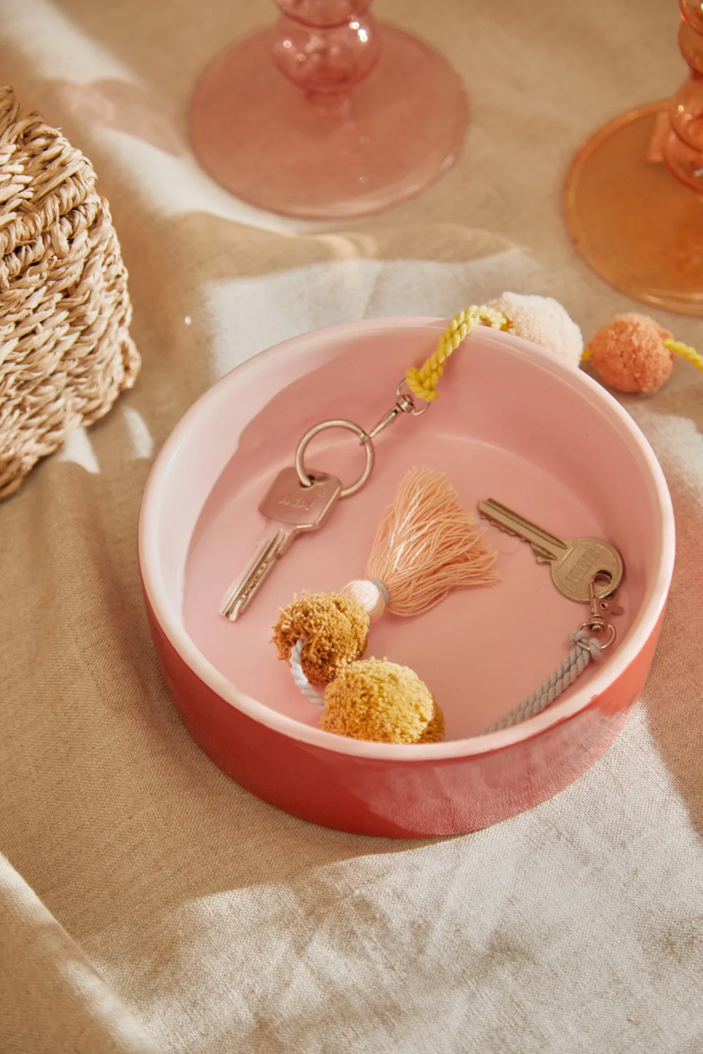 Cuenco de cerámica rosa Sasha - Image 5