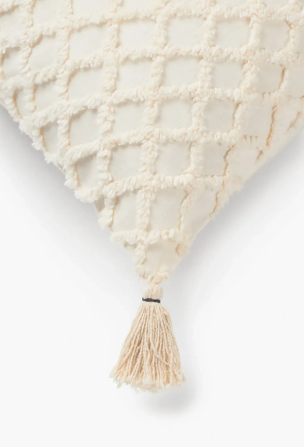 Funda de cojín con relieve de rombos crudo Royal - Image 10