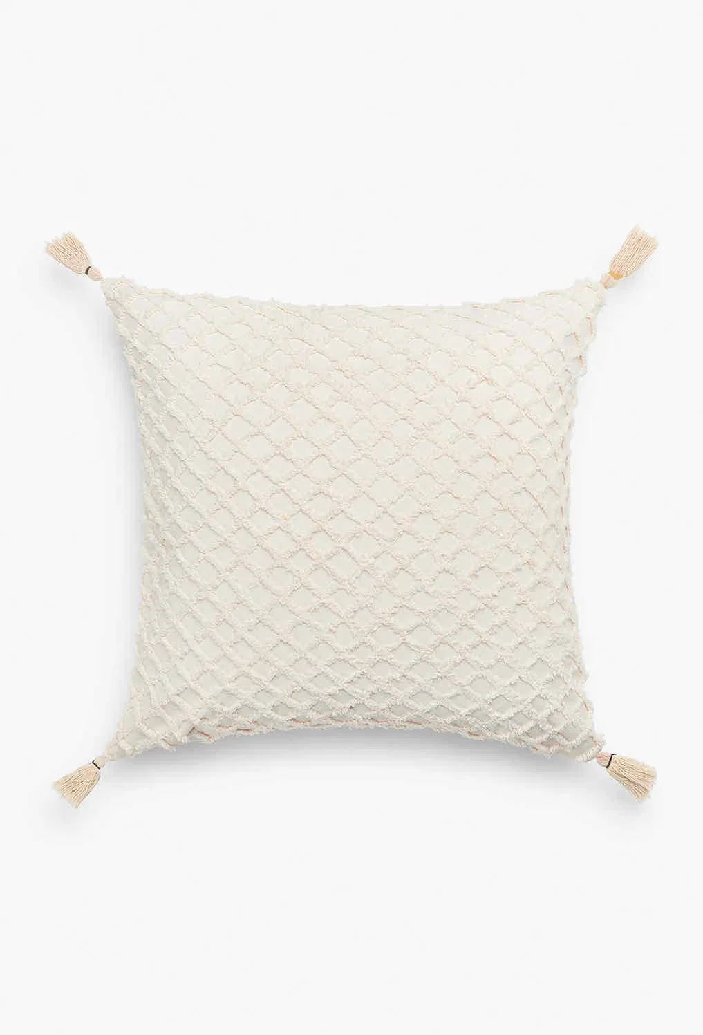 Funda de cojín con relieve de rombos crudo Royal - Image 8