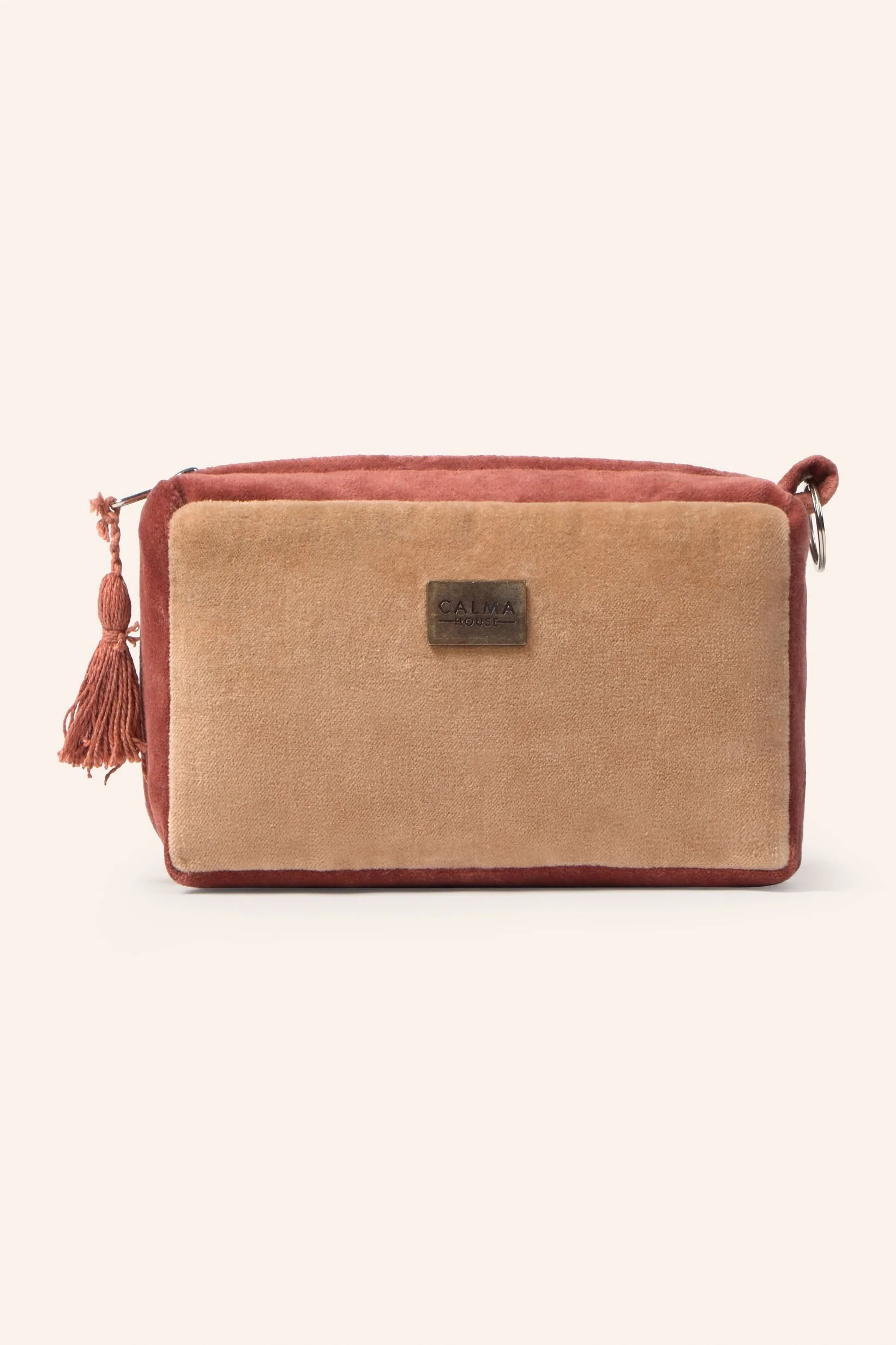 Neceser de terciopelo en tonos tierra Osaka - Image 5