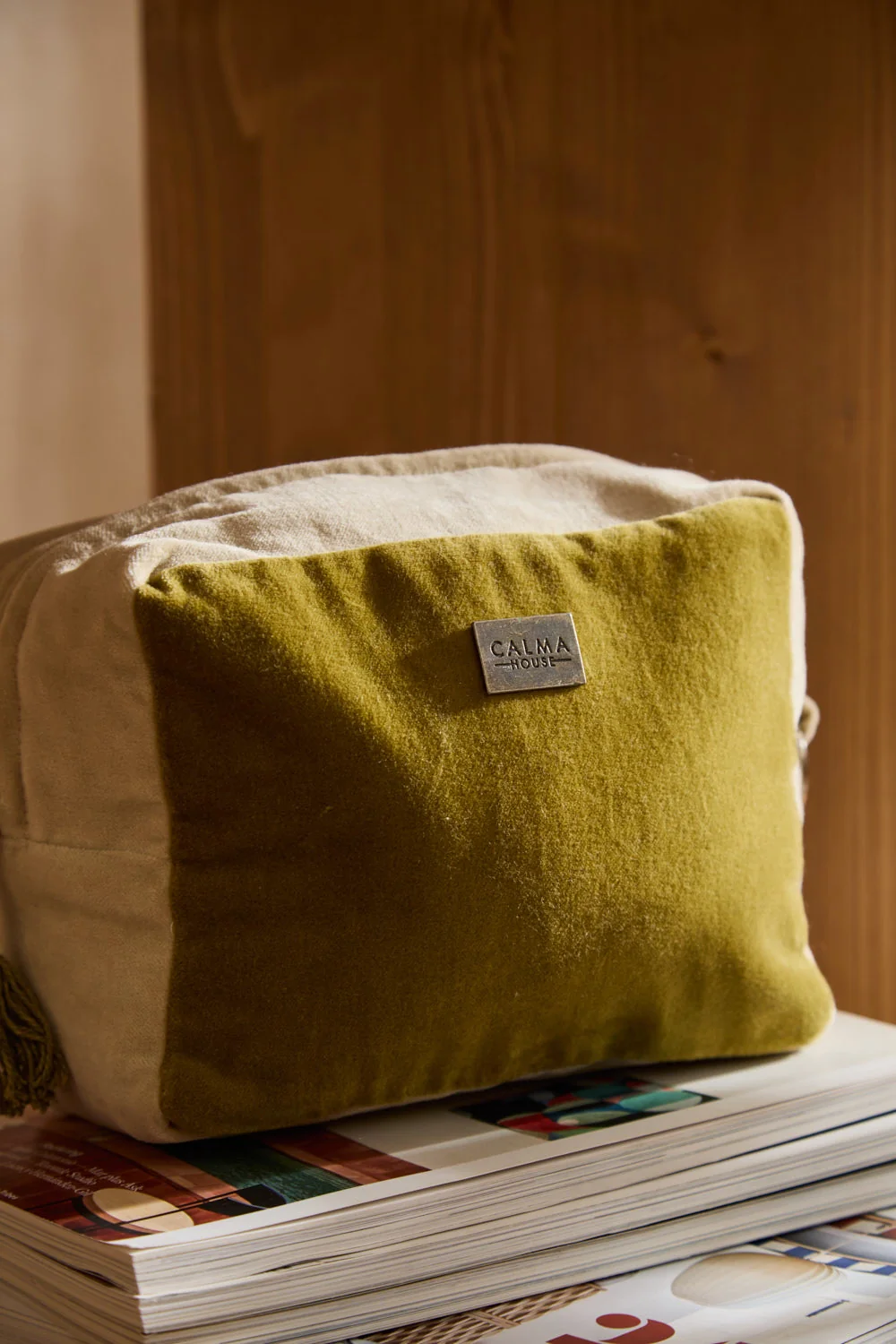 Neceser de terciopelo en tonos verdes y azules Osaka - Image 7