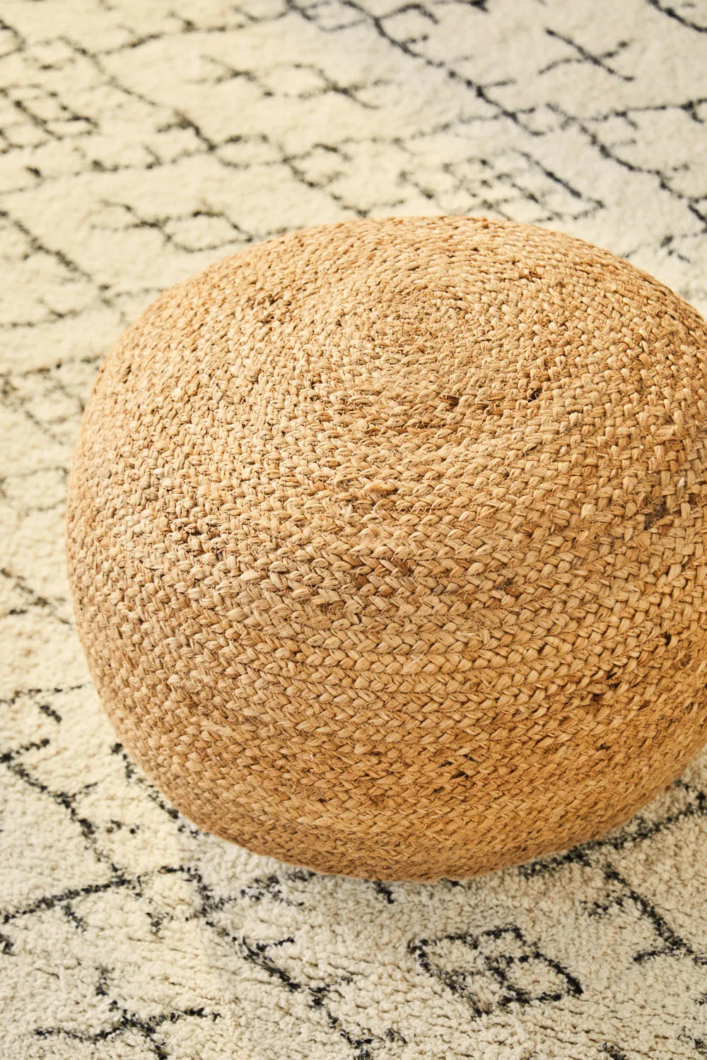 Puf redondo de yute Ural - Image 5