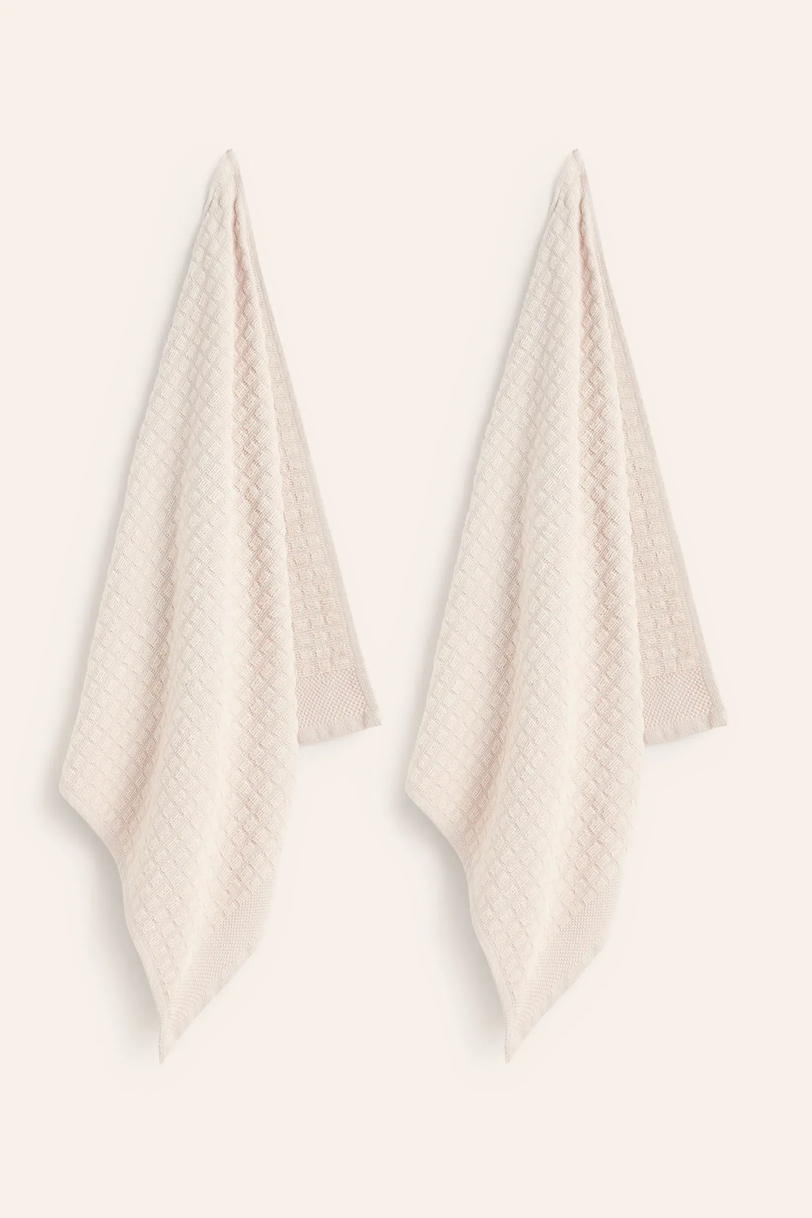 Set de 2 trapos de cocina de algodón gris Oporto - Image 4