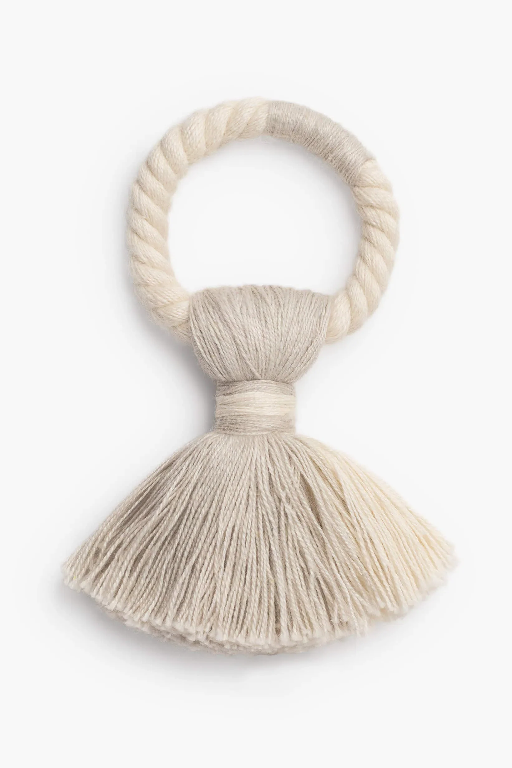 Set de 4 servilleteros de algodón beige Sami - Image 3